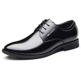 Men's Wedding Party Business Pointed Toe Black Dress Shoes