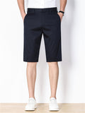 Men's Office Wear Summer Formal Straight Leg Shorts