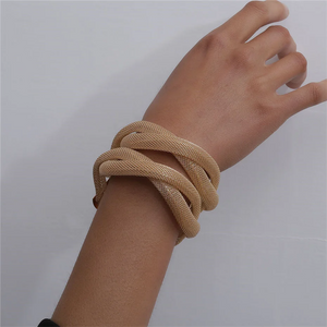 Unisex Hollow Out Net Design Open Bracelets