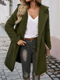 Women's Wool-Like Texture Comfortable Hooded Coat