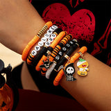 Halloween Evil Ghost Death Spider Moon Bat Pendant Bracelets