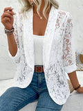 Elegant Lace See-Through Coat for Women