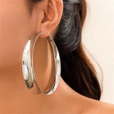 Exaggerated Big Circle Hoop Earrings for Women