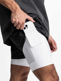 Men's Stretchy Breathable Jogging Shorts with Inter Pocket