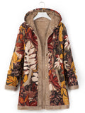 Vintage Colorblock Fleece Lined Jacket for Women