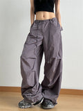 Women's Fashion Casual High Waist Baggy Cargo Pants