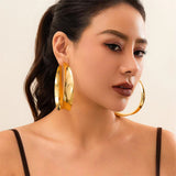 Exaggerated Big Circle Hoop Earrings for Women