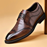 Letter G Design British Style Dress Shoes for Male