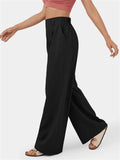 Women's Simple Chic High-Rise Wide Leg Pants