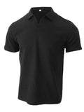 Men's Summer Slim Fit Lapel Simple Short Sleeve Shirt