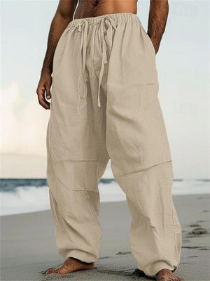 Men's Lazy Baggy Drawstring Beach Pants