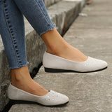 Women's Shiny Faux Rhinestone Round Toe Casual Shoes