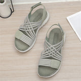 Cozy Open Toe Cross Strap Beach Sandals for Women