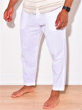 Men's Lightweight Breathable Cotton Linen Casual Pants