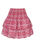 Sweet High-Rise Ruffled Short Skirt for Female