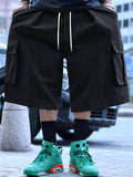 Retro Plus Size Cargo Drawstring Shorts for Male