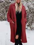 Winter Warm Fashion Fleece Long Overcoat for Women