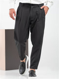 Men's Casual Solid Color Pleated Suit Pants