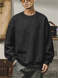 Spring Crew Neck Long Sleeve Male Oversized Sweatshirt