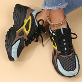 Women's Relaxed All-match Contrast Color Mesh Shoes