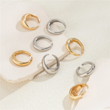 8Pcs/Set Simple Adjustable Open Couple Rings