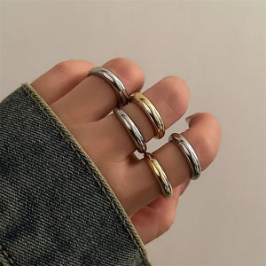 8Pcs/Set Simple Adjustable Open Couple Rings