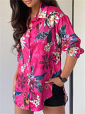 Women's Beautiful Floral Print Soft Long Sleeve Shirt