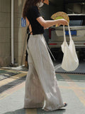 Ladies Wide Leg Comfortable Sun Protection Casual Striped Pants