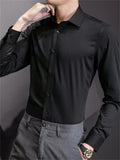 Men's Solid Color Slim Fit Perfect Business Party Shirts