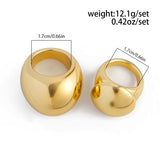 Ladies Luxury Thickened Irregular Circle Statement Rings