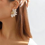 Elegant Multilayer Petal Earrings for Lady