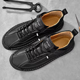 Sports Style Lace Velcro Flat Shoes for Male