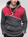 Men's Cross Zipped Fleece Lined Hooded Sweaters