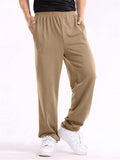 Men's Homewear Casual Stretchy Straight-Leg Pants