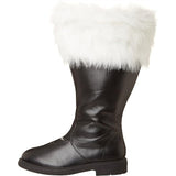 White Fluffy Christmas Santa Claus Boots for Men