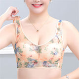 Breathable Ice Silk Lace Cooling Comfort Bra for Women