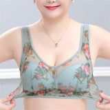 Breathable Ice Silk Lace Cooling Comfort Bra for Women