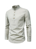 Business Long Sleeve Stand Collar Shirts