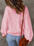 Simple Style Daily Extra Loose Long Sleeve Knitted Women Sweater