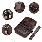 Men's Crossbody Bag Leather Shoulder Bag