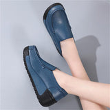 Casual Sport Style Cow Leather Extra Breathable Women Loafers