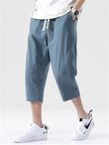 New Arrival Casual Strap Loose Linen Pants