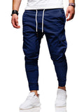 Men's Fashion Drawstring Skinny Cargo Jogger Pants