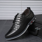 Men's Lace Up Microfiber Leather Shoes