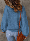 Simple Style Daily Extra Loose Long Sleeve Knitted Women Sweater