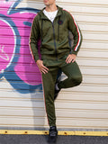 Male Casual Loose Comfort Hooded Running Suits