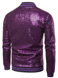 Man Fashion Sparkle Sequin Performance Party Jacket