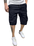 Men's Relaxed Drawstring Cotton Blend Summer Cargo Shorts