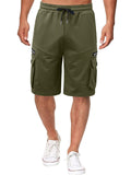 Men's Cotton Blend Plus Size Casual Knee Length Shorts in Summer