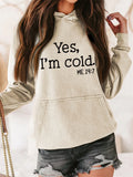 Cool Comfortable Large Size Letter Printed Ladies Hoodies